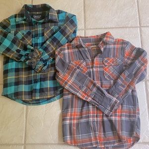 Boys button down flannel 5/6